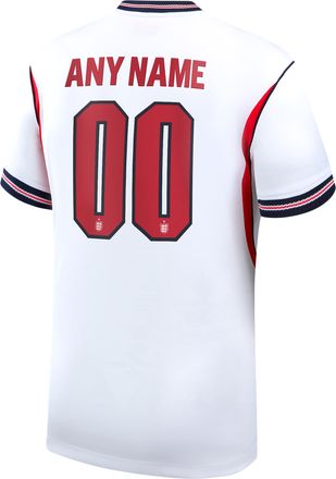 Nike England 2026 Stadium Home Nike Mens Dri-FIT Soccer Replica Custom Jersey By You in White | NN203948237-CUS