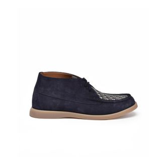 Dior Schoenen, Heren, Blauw, 41 1/2 EU, Leer, Granville Chukka