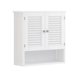 Vicco Armario De Pared Universal Riad, Blanco, 60 X 66 Cm Con 2 Puertas
