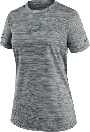 Nike Philadelphia Eagles Sideline Team Issue Velocity Nike Womens Dri-FIT NFL T-Shirt in Grey | 03EY06G86-P88