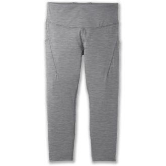 Brooks Womens Spark Capri Tights Gray XS