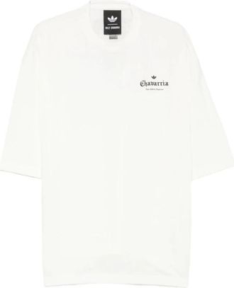 adidas Logo T-shirt met korte mouwen - Heren - T-shirts - Wit - S - Katoen - Tops