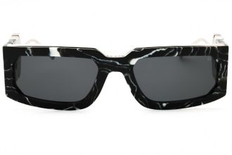 Philipp Plein SPP119M Rectangular Acetate Sunglasses - Black
