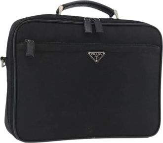 Prada Pre-owned Handbags, female, Black, Size: ONE SIZE Pre-owned Vintage Hand Bag
