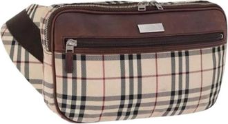 Burberry Borsa a tracolla in tela Pre-owned - - Pre-owned - Donna - Beige - ONE SIZE