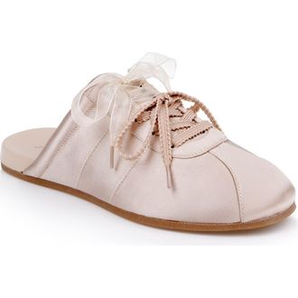 Badgley Mischka Priscila Mule in Nude Satin at Nordstrom, Size 8.5