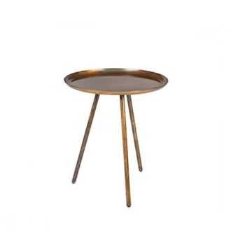 White Label Mesa auxiliar de metal cobre