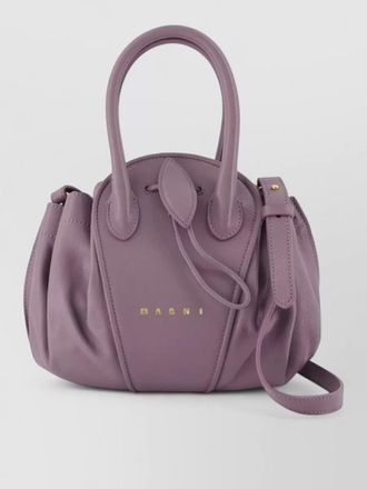 Marni tulipea small leather shoulder bag