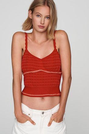Maeve Scalloped Sweater Tank Top