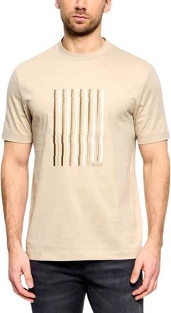 HUGO BOSS Hombre, Camisetas, Beige, Talla: L