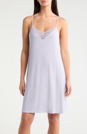 Nordstrom Moonlight Eco Lace Tim Chemise in Purple Puff at Nordstrom, Size X-Small