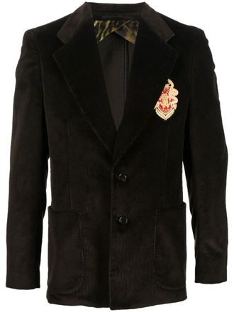 Roberto Cavalli Blazer con applicazione - Verde