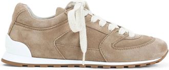 Brunello Cucinelli Slim Sneakers - Dames - Sneakers - Bruin - 37 1/2 EU - Leer - Schoenen