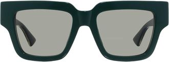 Bottega Veneta Green Square Ladies Sunglasses BV1276S 003 52