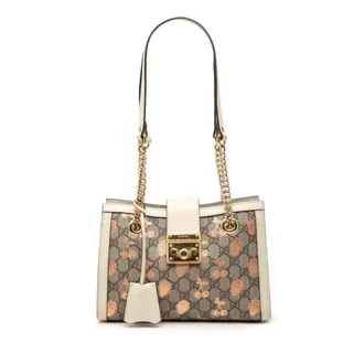 Gucci Padlock Beige Ivory Gg Supreme Shoulder Bag Tote Bag (Pre-Owned)
