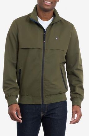 Tommy Hilfiger Zip Front Boating Jacket in Olive at Nordstrom Rack, Size Xx-Large
