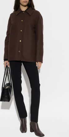 Burberry Wool Jacket Lancashire, Womens, Brown