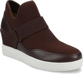 Journee Collection Journee Womens Damari High Top Stretch Wedge Sneaker