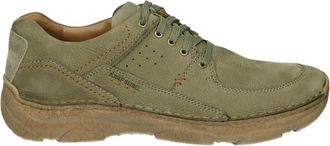 Josef Seibel Schoenen, Heren, Groen, 41 EU, Leer, Casual Groene Leren Sneakers