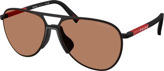 Prada PS 53ZS DG020D Mens Sunglasses Black Size 59