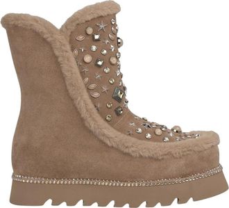 Alma En Pena Bontlaars met studs - Dames - Winterlaarzen - Beige - 36 EU - Schoenen