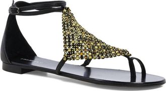 Lola Cruz Womens Flat Leather Sandals In Black
