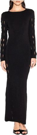 Akep Longuette Jurk - Dames - Avondkleed - Zwart - XS - Kleedjes