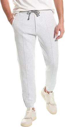 Brunello Cucinelli MenS Light Grey Cotton Trousers, Size S