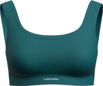 Icebreaker Merino Rib Lotus Bra Sport-BH f&uuml;r Damen | t&uuml;rkis/blau