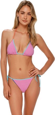 Swim Systems Trisha Triangle Bikini Swimsuit Top in Cotton Candy Scrunch at Nordstrom, Size 3X-Large