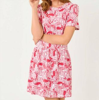 Lilly Pulitzer Fenn Mini Dress In Paradise Punch Thar She Blows