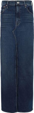 Mother The Bombshell maxi denim skirt - women - Cotton/Elastane - 26 - Blue