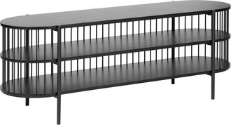 Beliani Mueble TV Negro