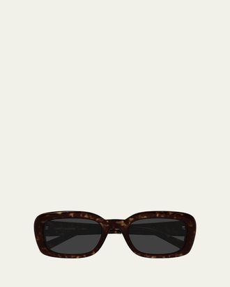 ハンサム♪◇Aviator Flame サングラス◇Saint Laurent Saint Laurent Men's Metal Aviator Sunglasses with Logo