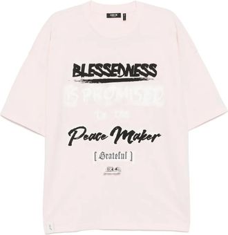 Five CM graphic-print T-shirt - men - Cotton - L - Pink