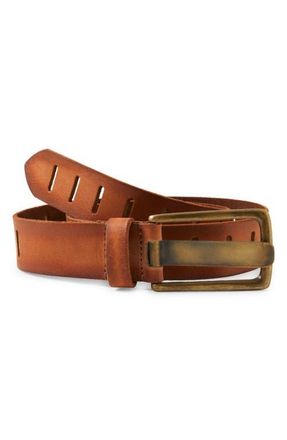 Free People We the Free WTF Jona Leather Belt in Russet at Nordstrom, Size X-Small