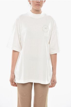 Palm Angels Cotton Loose Fit T-Shirt With Monogram Print size Xl