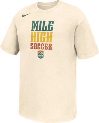 Nike Denver Summit Max90 Nike Mens NWSL T-Shirt in White | M11766DNFC26-NAT