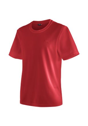 Maier Sports Funktionsshirt MAIER SPORTS Walter, Herren, Gr. 4XL, rot, 100% Polyester, Rundhals, Shirts Funktionsshirt, Herren T-Shirt, rundhals pique Outdoorshirt