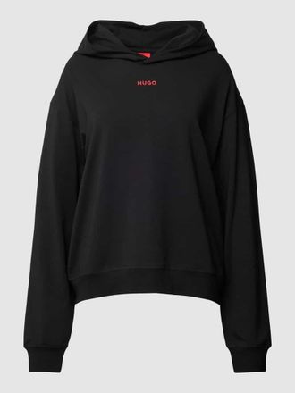 HUGO BOSS Hoodie mit Label-Print Modell SHUFFLE in Black, Gr&ouml;&szlig;e XS