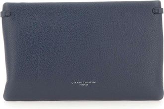 Gianni Chiarini Accessoires, Dames, Blauw, ONE Size, Leer, Hermy Clutch