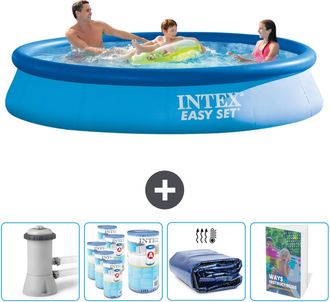 Intex Piscina Easy Set Redonda - 366x76 Cm - 7-piezas Scb102