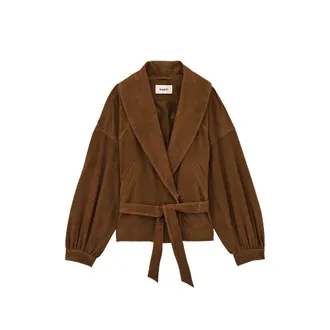 BA&SH Belted Shawl-collar Coat
