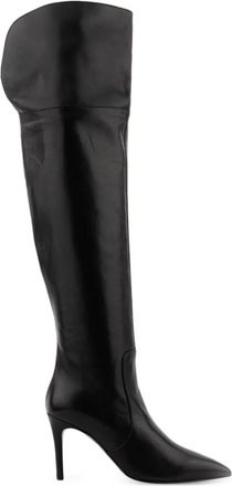 PAUL WARMER 80mm Kate over-the-knee boots - women - Leather/Leather/Leather - 39.5 - Black