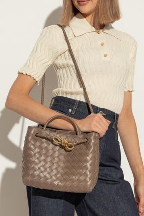 Bottega Veneta Handbag Andiamo Small, Womens, Brown