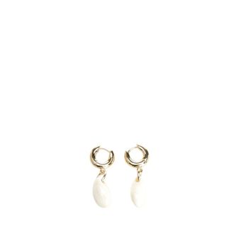 Isabel Marant Hoop Earrings with Pendant - female - Isabel Marant - Earrings - Yellow - ONE SIZE - Accessories