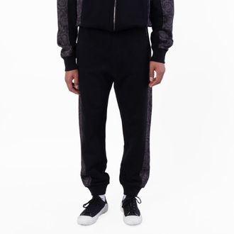 Versace Barocco Jacquard Lurex Sweatpants, Size X-Large