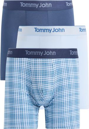 Tommy John 3-Pack Second Skin 6-Inch Stretch Modal Boxer Briefs in Db/skyway/flanskywy at Nordstrom, Size Xx-Large