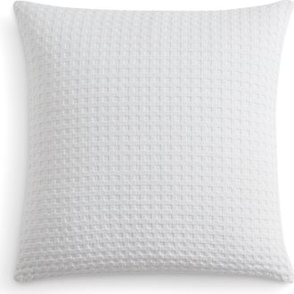 DKNY Waffle Euro Sham in White at Nordstrom