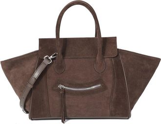 Tiffany & Fred Suede & Leather Winged Tote